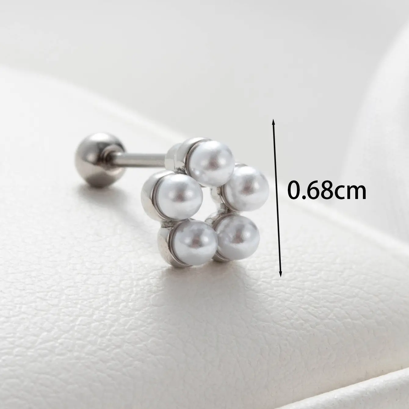 1 Piece Simple Series Titanium Steel  18K Gold Plated Women's Stud Earrings 